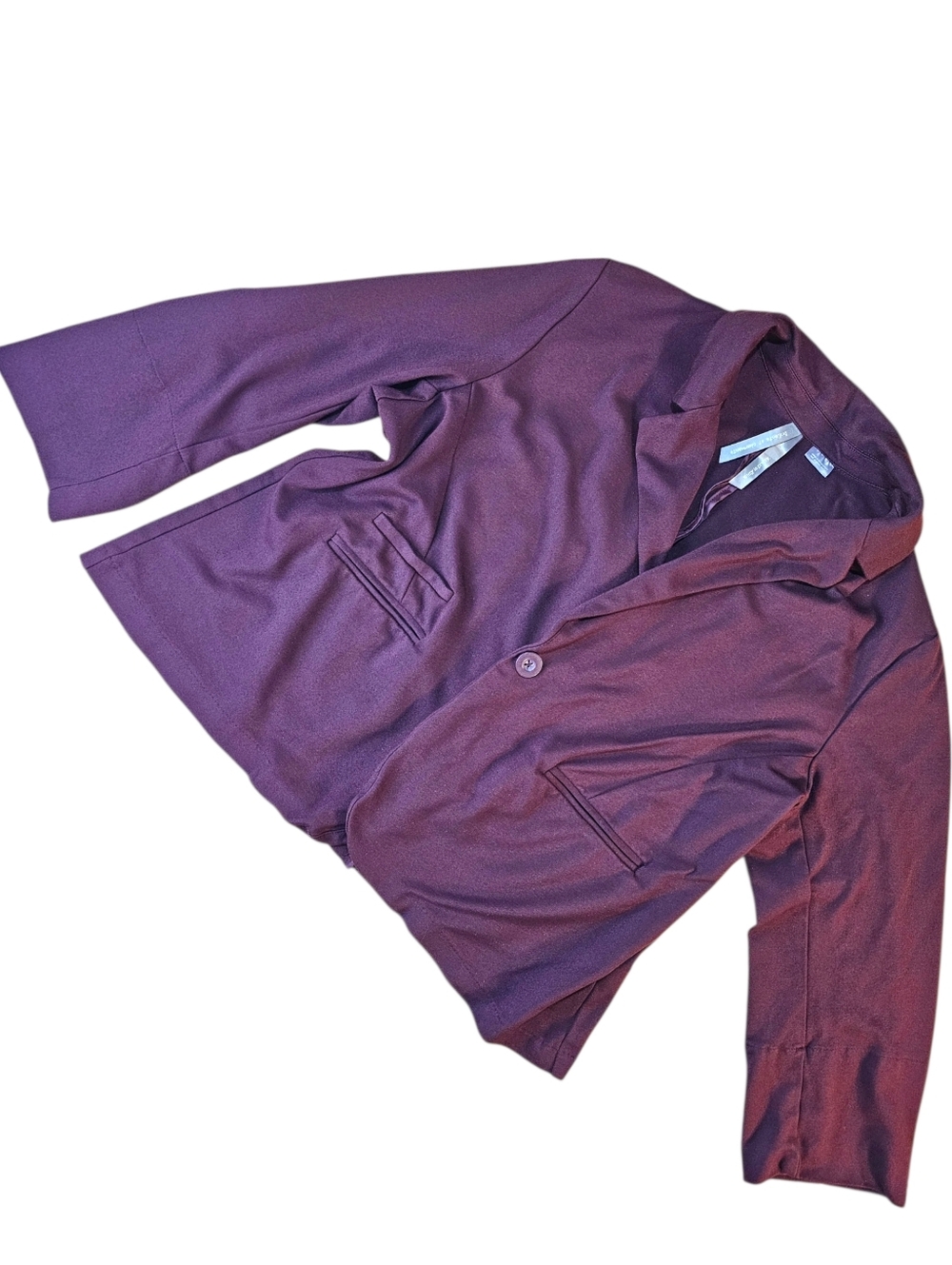 🍷 Penningtons Blazer | Burgundy | Single Button | Plus Size 1X